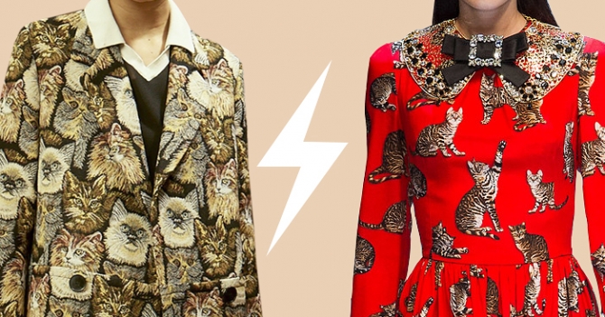 Голосование: кошки в коллекциях Chanel, Dolce & Gabbana и Stella McCartney