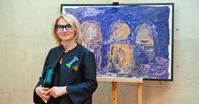 Открытие выставки Димитрия Семакова \"Врата и цивилизации\"