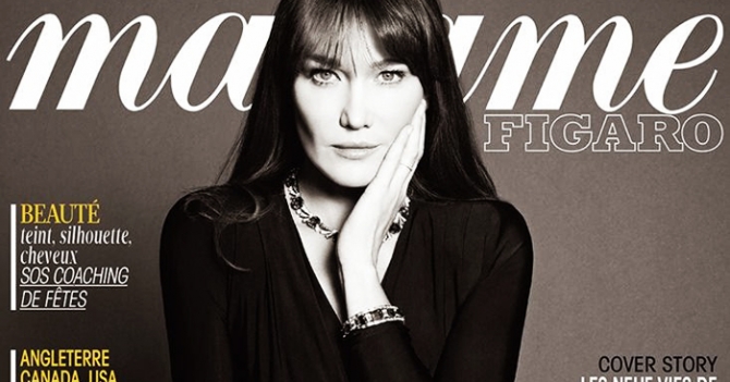 Карла Бруни Саркози на обложке Madame Figaro