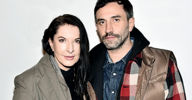 Марина Абрамович и Риккардо Тиши на премьере фильма \"Цвет времени\"