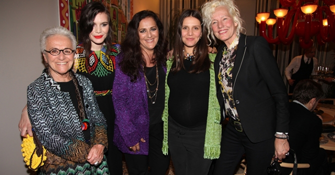 Коктейль Missoni после показа в Милане