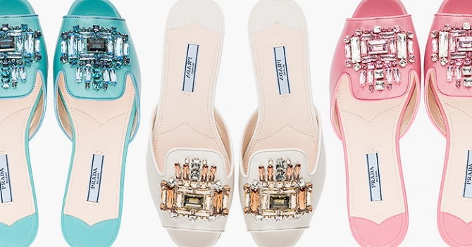 Объект желания: мюли Prada с кристаллами