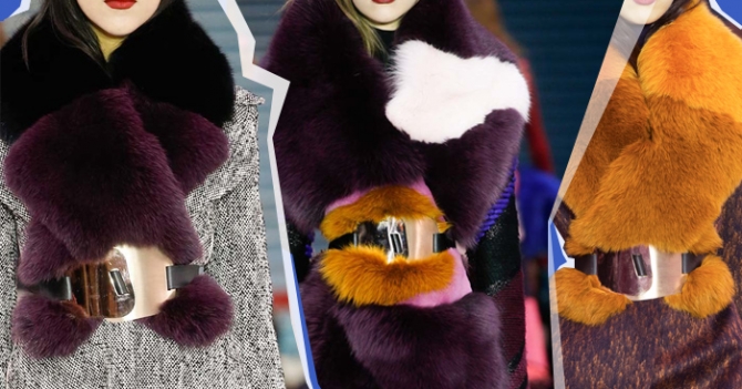 На заметку: меховые горжетки под ремень