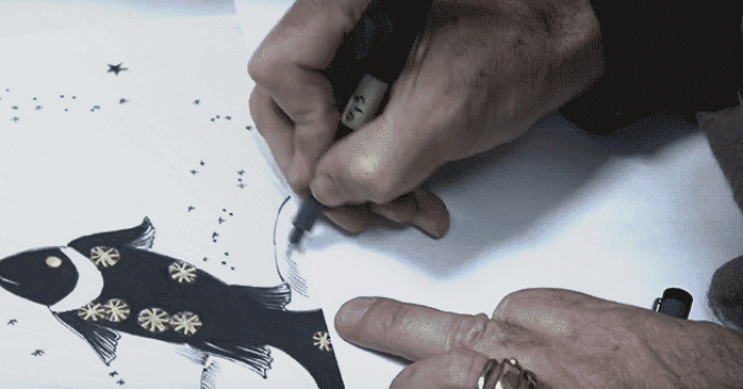 Как создавались рисунки на платьях Christian Dior Couture весна-лето 2017