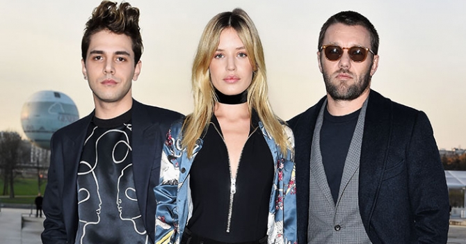 Гости показа Louis Vuitton в Париже