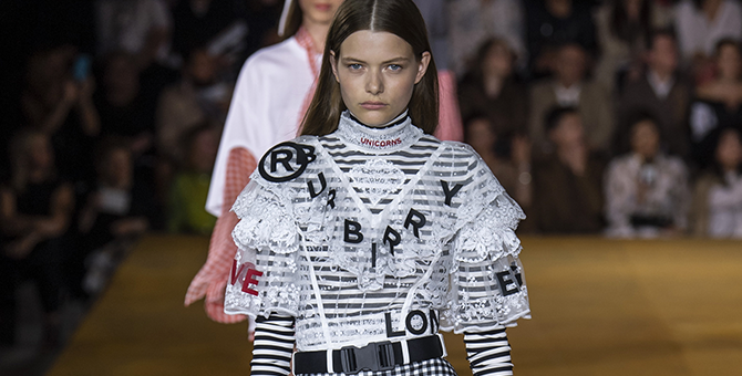 Burberry, коллекция весна-лето 2020