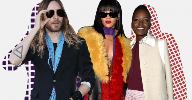 Гости показа Miu Miu, осень-зима 2014