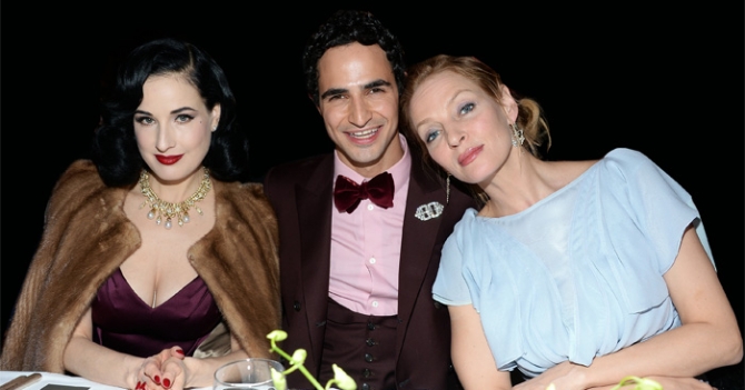Ужин Зака Позена в честь коллекции Zac Posen pre-fall