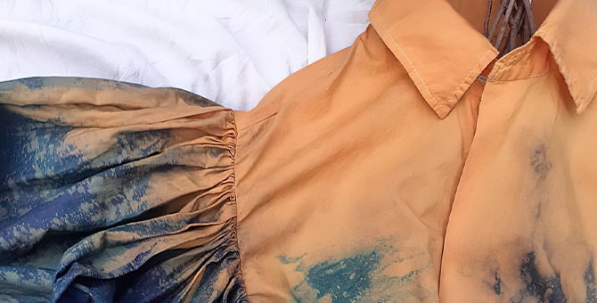 Новое имя. Daria Urkineeva — вручную окрашенные платья прямо с Финского залива