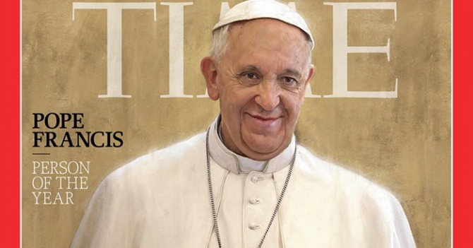 Папа Франциск стал \"человеком года\" по версии журнала TIME