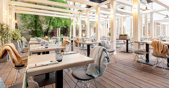 \"Простые вещи New Vintage\": коктейли с шампанским на архитектурной веранде