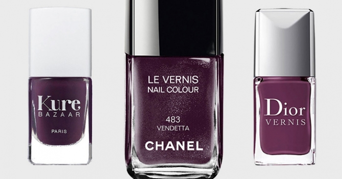 Лучшие осенние лаки фиолетовых тонов