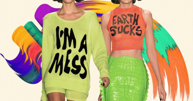 Смелое заявление: вещи с надписями