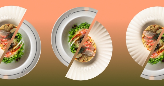 Новости ресторанов: осетр с овощами, оливье с говяжьим языком и заливное из краба