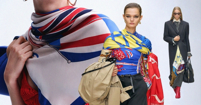 Стайл-прием сезона: платок вместо всего, как на показе Céline