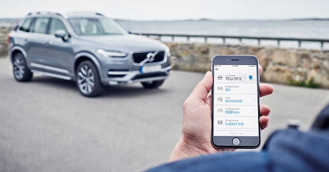 Обновленная версия приложения Volvo On Call