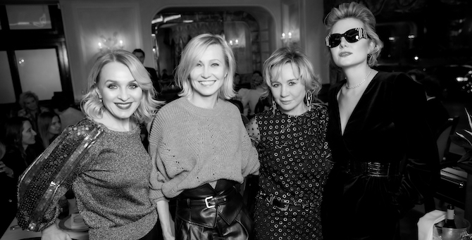 Гости вечера Alberta Ferretti в Петровском Пассаже