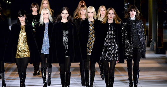 Обзор Buro 24/7: Saint Laurent, осень-зима 2014