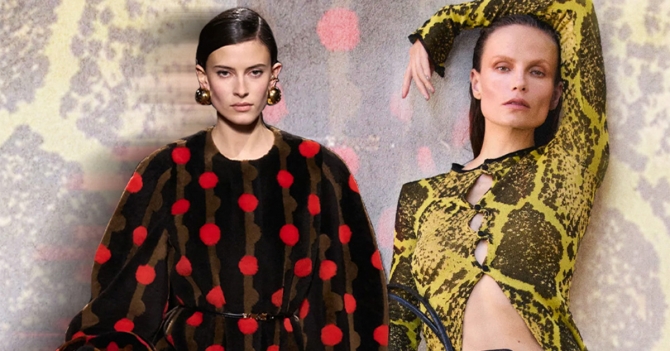 Горох, виши и питон: главные принты 2025-2026