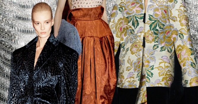 Бархат, жаккард и модная кольчуга — фактуры и ткани осень-зима 2025