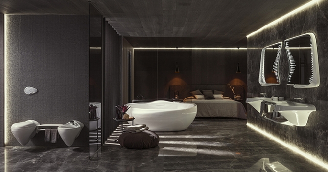 Ванная комната от студии Захи Хадид