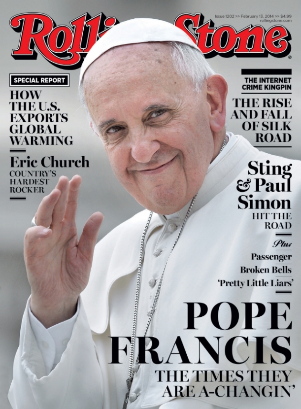 Первая обложка Папы Римского для Rolling Stone