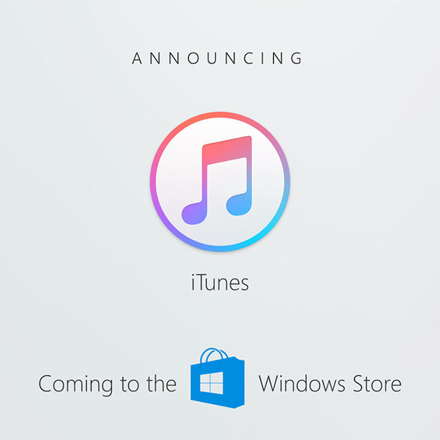 iTunes появится в Windows Store