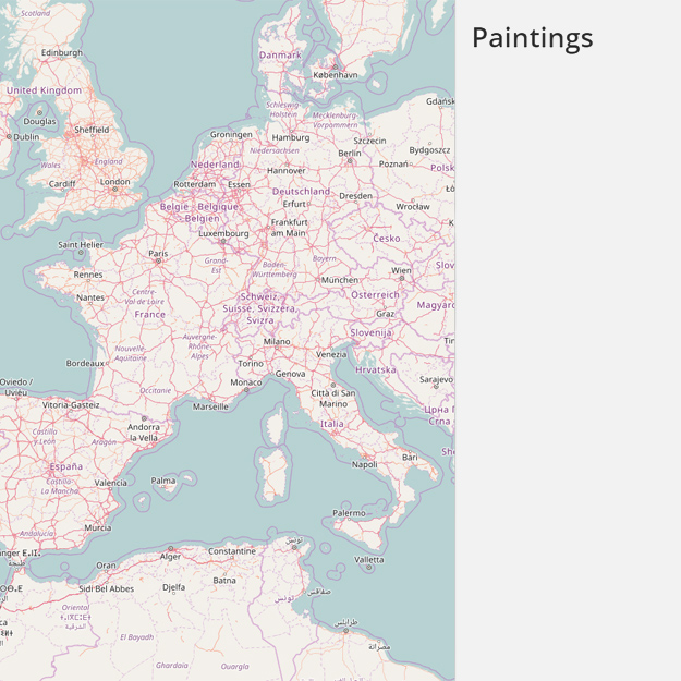 Mapping Paintings: онлайн-карта, показывающая миграцию живописи