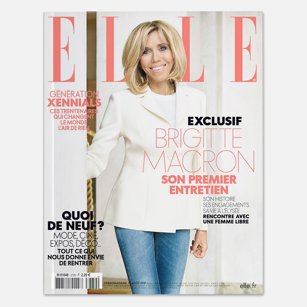 Брижит Макрон появилась на обложке французского Elle