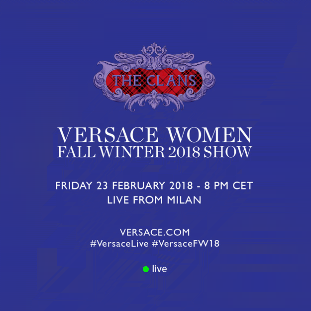 Прямая трансляция Versace осень-зима 2018 Прямая трансляция Versace осень-зима 2018
