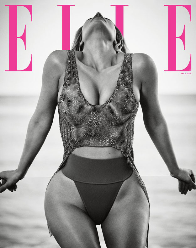 Ким Кардашьян появилась на обложке апрельского Elle USA