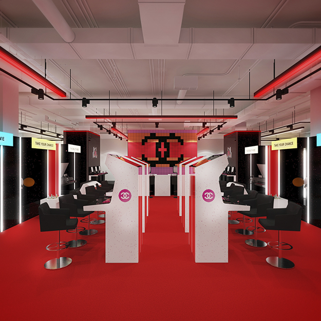 Chanel откроет в ЦУМе зал с игровыми автоматами в стиле 80-х