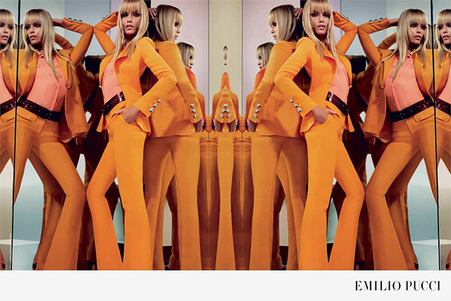 Наташа Поли в новой рекламной кампании Emilio Pucci