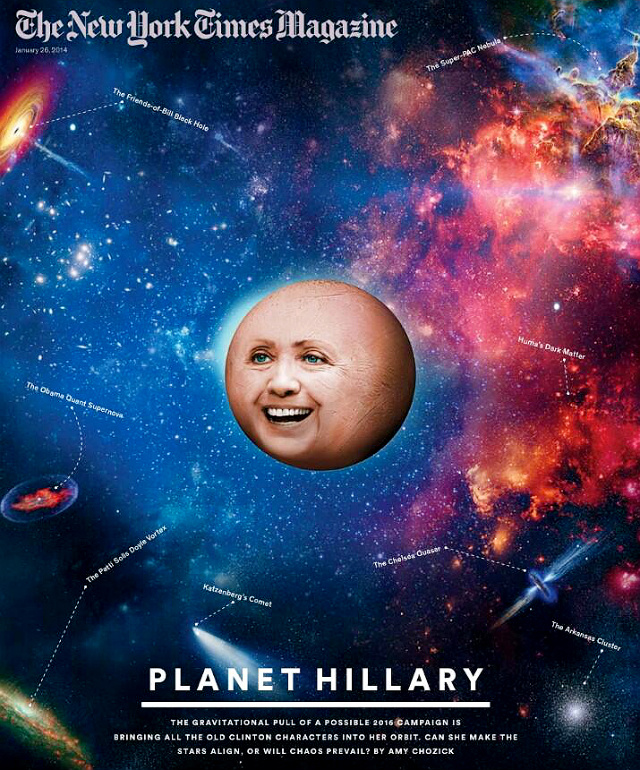 Планета \"Хиллари\": креатив от The New York Times Magazine