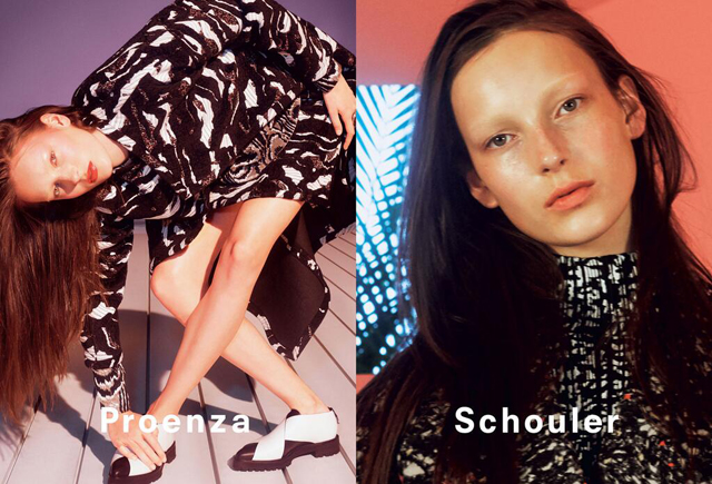 Первый взгляд: рекламная кампания Proenza Schouler, осень-зима 2014