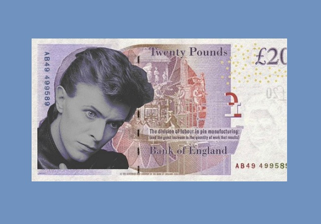 Поклонники хотят, чтобы лицо Дэвида Боуи появилось на банкноте