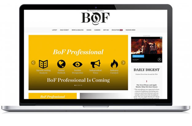 С октября доступ к материалам The Business of Fashion станет платным С октября доступ к материалам The Business of Fashion станет платным