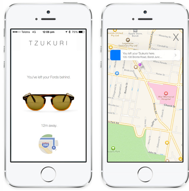 Cолнцезащитные очки Tzukuri с радиомаячком iBeacon