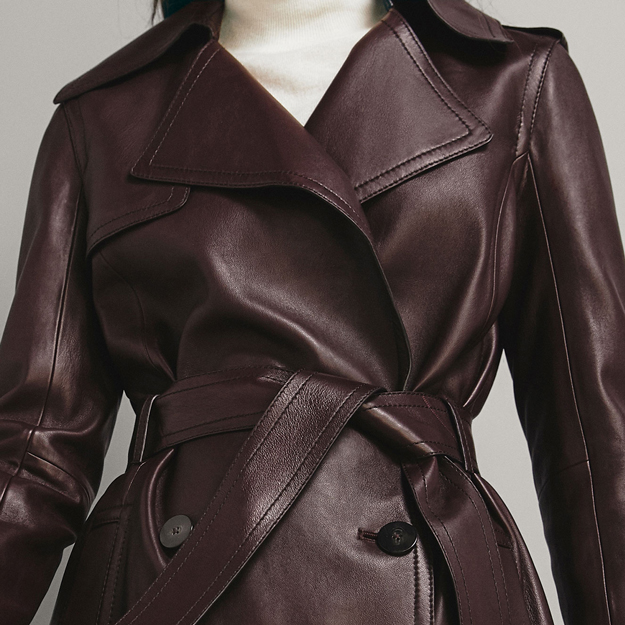 Что купить: кожаный тренчкот или жакет