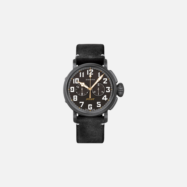 Zenith представил часы Pilot Type-20 Chronograph Ton Up Black на мотопробеге Distinguished Gentleman's Ride