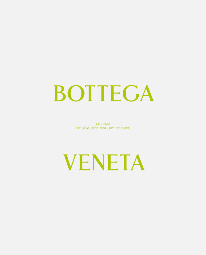 Онлайн-трансляция показа Bottega Veneta, коллекция осень-зима 2020