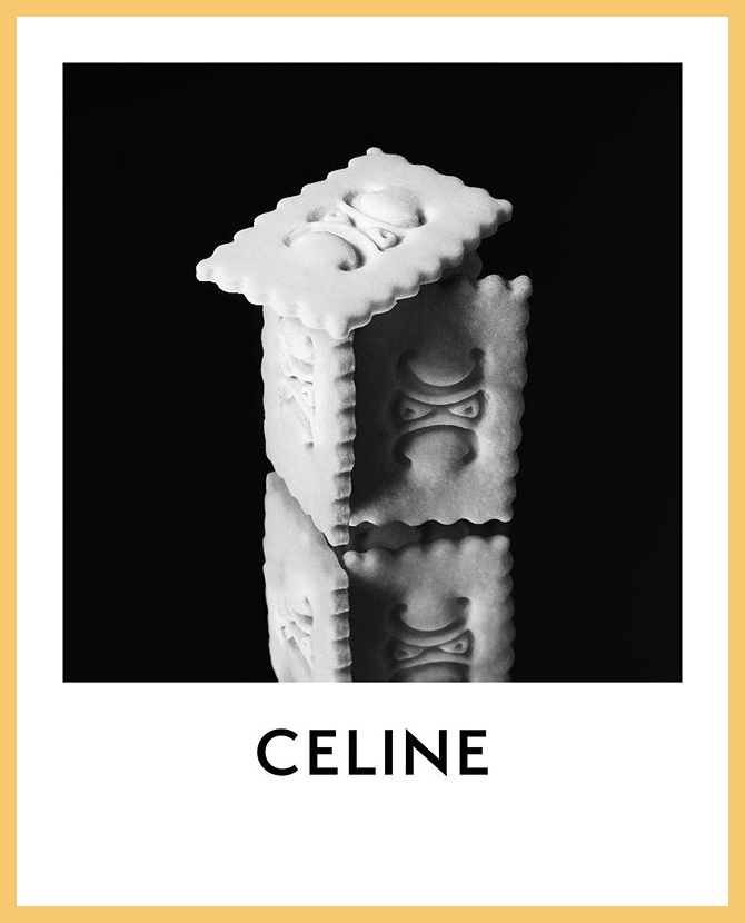 Эди Слиман выпустил печенье, леденцы и шоколадные монеты с логотипами Celine
