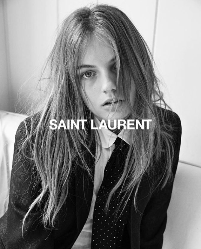 Дочь Марио Сорренти сняла кампанию для Saint Laurent