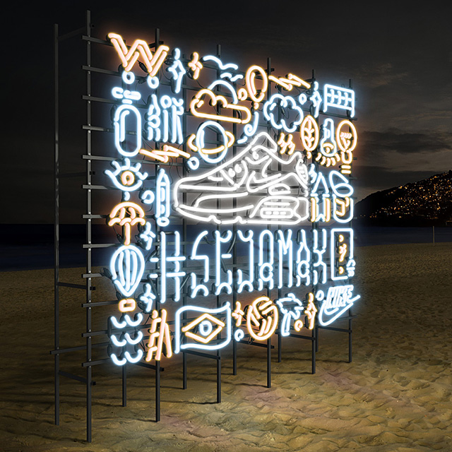 Реклама-иллюминация Nike