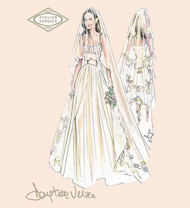 Свадебное платье Анджелины Джоли создала Донателла Версаче