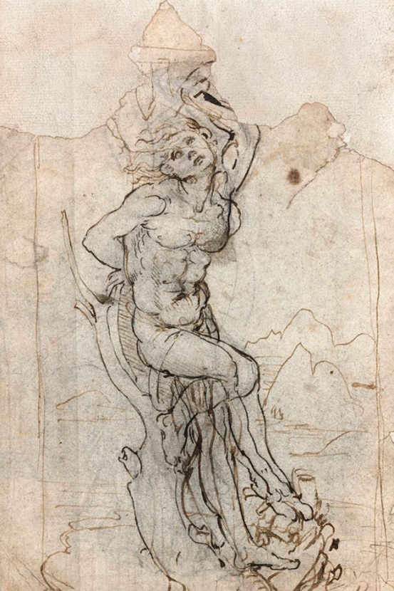 Во Франции случайно нашли рисунок Леонардо да Винчи