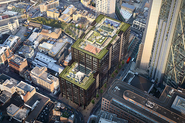 Лондонская штаб-квартира Amazon с теннисным кортом на крыше