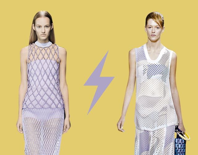 Голосование: костюм из сетки Balenciaga VS Kenzo