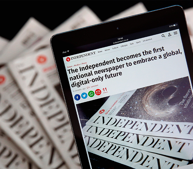 Вышла последняя версия бумажной газеты The Independent