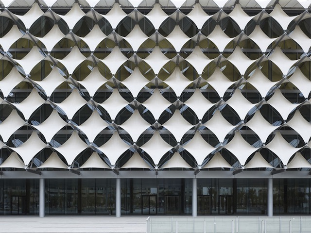 Текстильный фасад для национальной библиотеки Саудовской Аравии